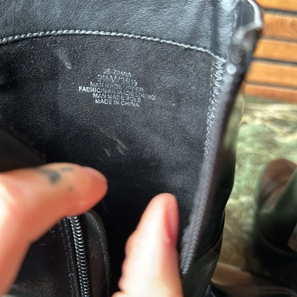 Jessica Simpson crackle patent platform heeled booties 9.5 M 39.5  JS-ZAMIA - Picture 10 of 12